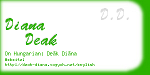diana deak business card
